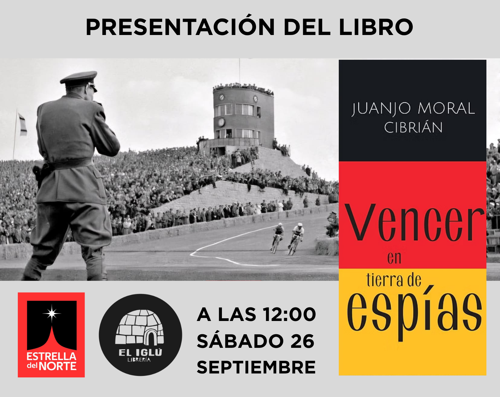 Presentación de Vencer en tierra de espías, con el autor Juanjo Moral Cibrián