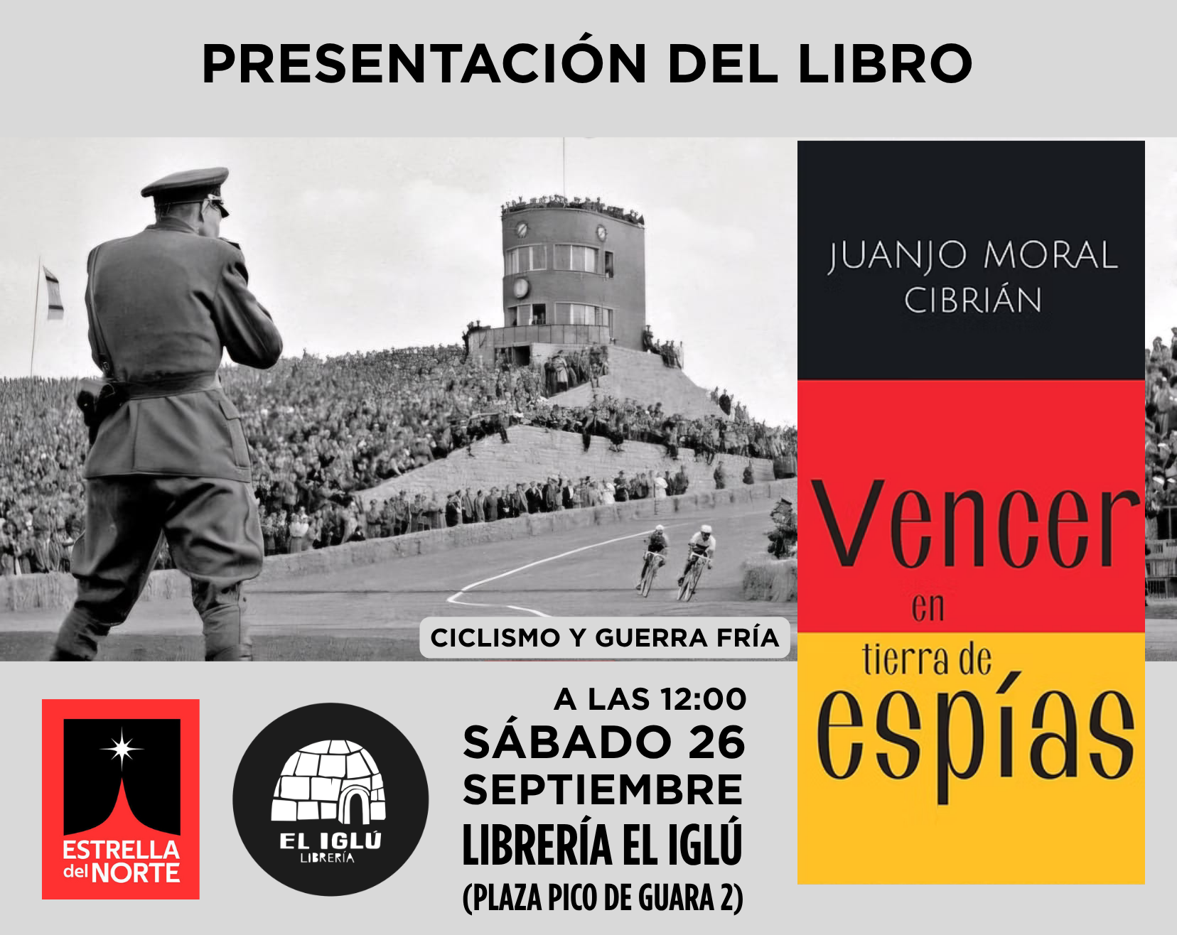 Presentación de Vencer en tierra de espías, con el autor Juanjo Moral Cibrián